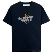 Футболка Off White With Colorful Graffiti Print "Black"