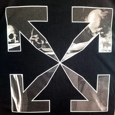 Футболка Off White Print - Ghosts Of The Past "Black" фото № 7