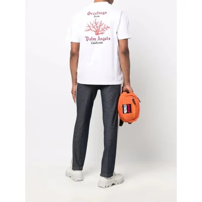 Футболка Palm Angels California Coral "White" фото № 3
