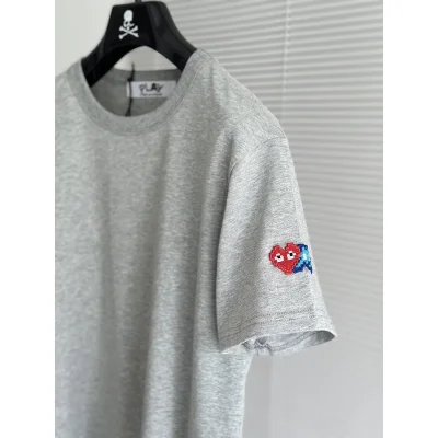 Футболка Play With Heart Embroidered Sleeve "Gray" фото № 2