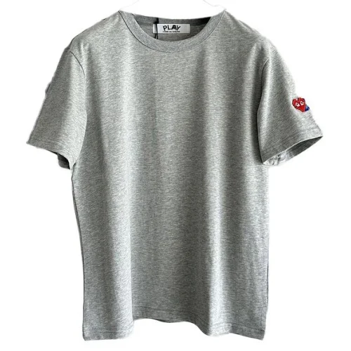 Футболка Play With Heart Embroidered Sleeve "Gray"