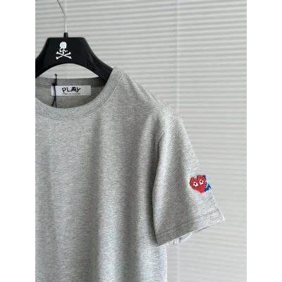 Футболка Play With Heart Embroidered Sleeve "Gray" фото № 3