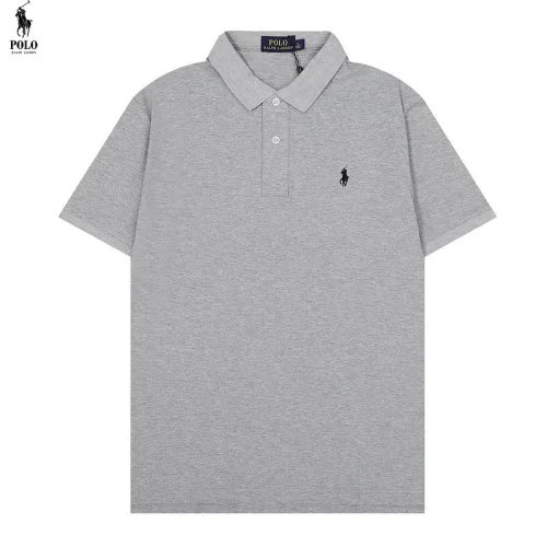 Футболка Polo Turn-down Collar Buttons "Gray"