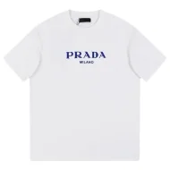 Футболка Prada Blue Brand Logo Text
