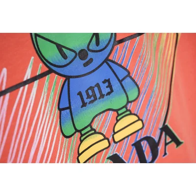 Футболка Prada Mouse Number 1913 "Peach" фото № 2