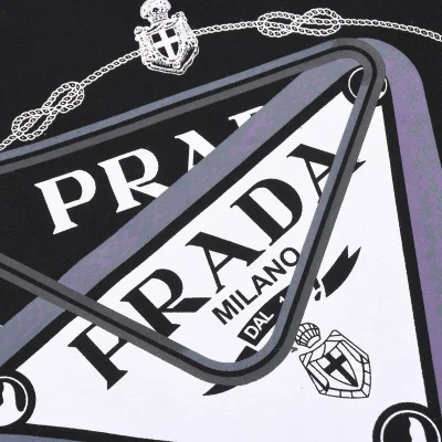 Футболка Prada With Logo Print Milano "Black" фото № 3 Футболка Prada With Logo Print Milano "Black" фото № 3