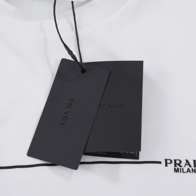 Футболка Prada Brand Line "White" фото № 3