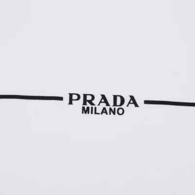 Футболка Prada Brand Line "White" фото № 6