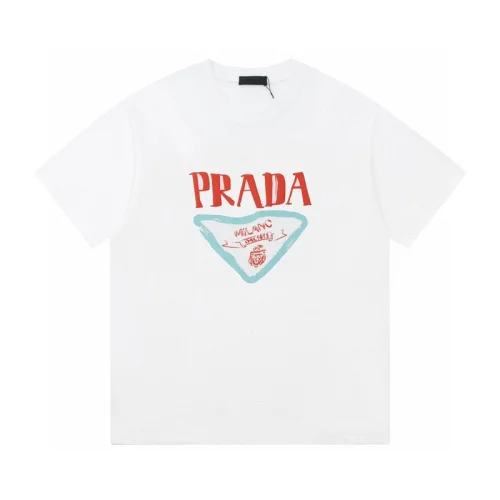 Футболка Prada Jagged Logo "White"