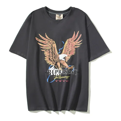 Футболка Represent Flying Eagle Print "Black/Gray"