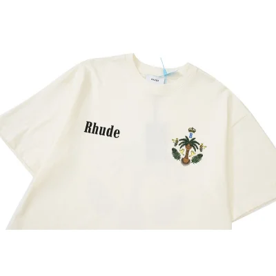 Футболка Rhude Tropical Kingdom - Print "White" фото № 4 Футболка Rhude Tropical Kingdom - Print "White" фото № 4