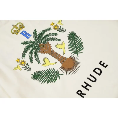 Футболка Rhude Tropical Kingdom - Print "White" фото № 5 Футболка Rhude Tropical Kingdom - Print "White" фото № 5