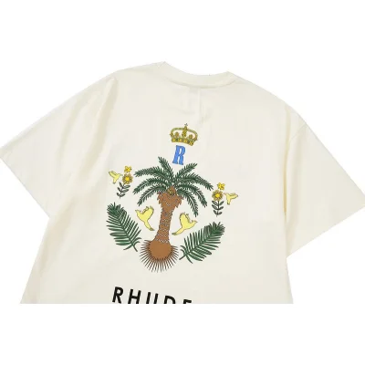 Футболка Rhude Tropical Kingdom - Print "White" фото № 6 Футболка Rhude Tropical Kingdom - Print "White" фото № 6