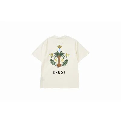 Футболка Rhude Tropical Kingdom - Print "White" фото № 7 Футболка Rhude Tropical Kingdom - Print "White" фото № 7