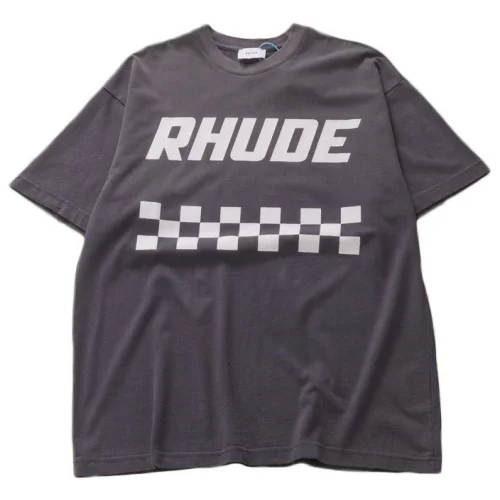 Футболка Rhude Race Flag "Gray"