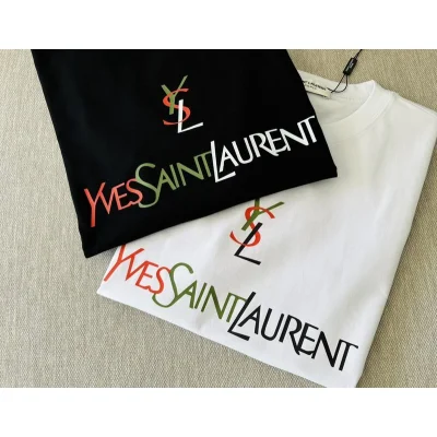 Футболка Saint Laurent With Logotype "Black" фото № 5