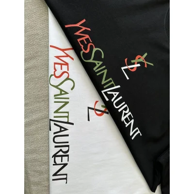 Футболка Saint Laurent With Logotype "Black" фото № 7