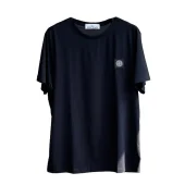 Футболка Stone Island With Black Patch "Black"