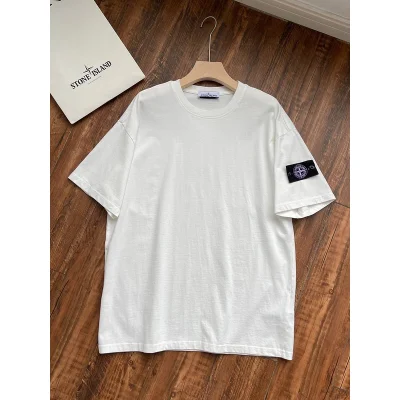 Футболка Stone Island Patch Four-Pointed Star "White" фото № 2