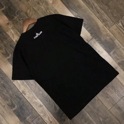 Футболка Stone Island Color Star Print Logo "Black" фото № 4
