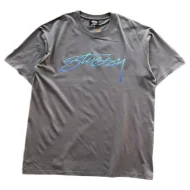 Футболка Stussy Lace Logo "Gray"