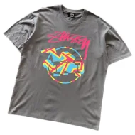 Футболка Stussy Colorful Circle With Image Inside And Logo
