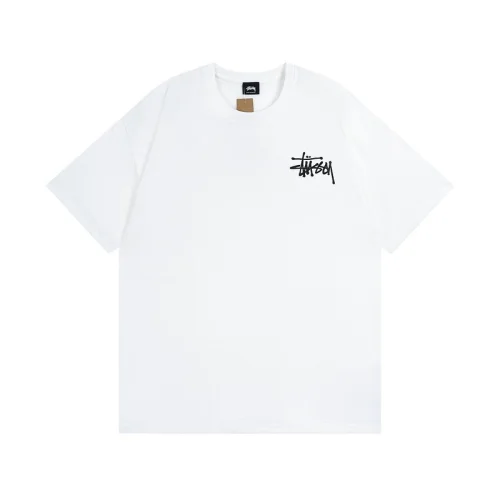Футболка Stussy With A Creative Logo From The Brand "White"