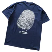 Футболка Stussy Big Fingerprint "Blue"