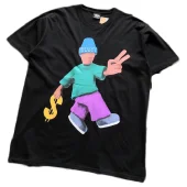 Футболка Stussy Man With Dollar In Hand "Black"