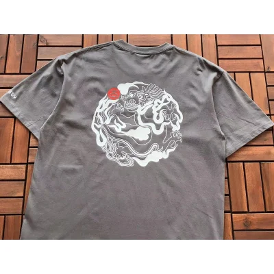 Футболка Stussy Circle From Curve Lines "Gray" фото № 2