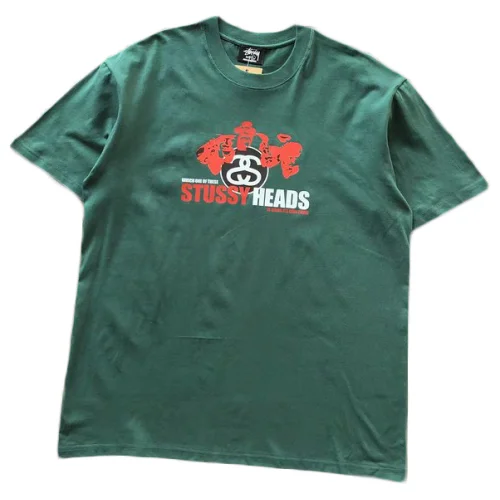 Футболка Stussy Letter With Mirror Image In Circle And Inscription "Green"