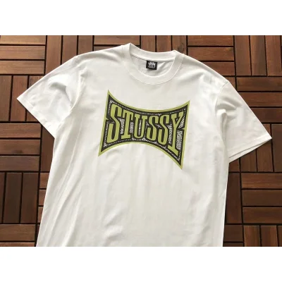 Футболка Stussy Colorful Logo Inside Figure Front "White" фото № 2