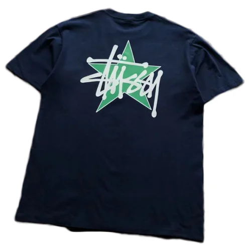 Футболка Stussy Big Star With Lettering Back "Blue"
