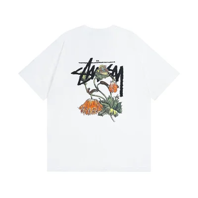 Футболка Stussy Withered Flowers "White" фото № 2