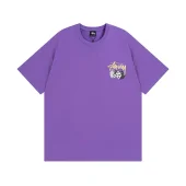 Футболка Stussy With Logo And Image Of Cubes "Violet"