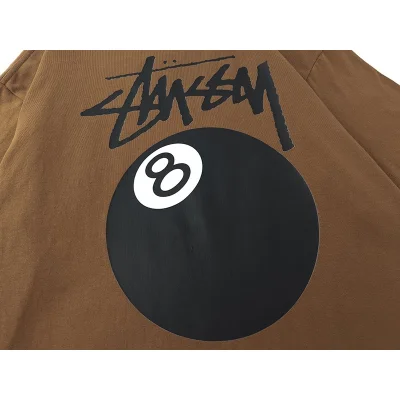 Футболка Stussy A Ball With A Number "Brown" фото № 7