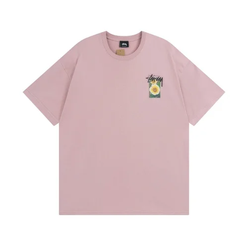 Футболка Stussy With Collage Of Flowers "Pink"