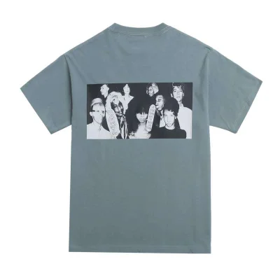 Футболка Stussy Outdated Photo - Print "Gray/Blue" фото № 2
