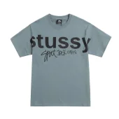 Футболка Stussy 100 Percent Cotton "Blue/Gray"
