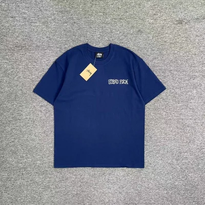 Футболка Stussy End Racism Now "Blue" фото № 2