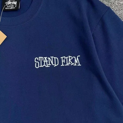 Футболка Stussy End Racism Now "Blue" фото № 3