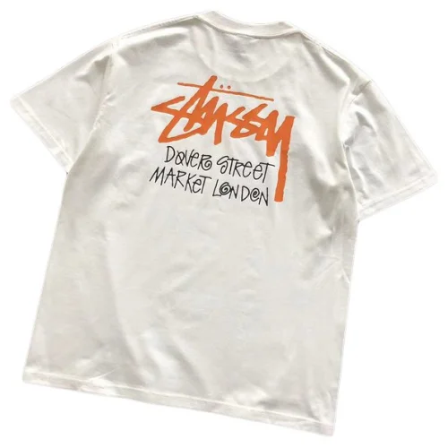 Футболка Stussy Inscription Dover Street Market London "White"