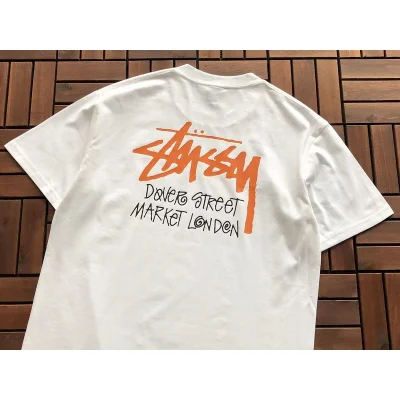 Футболка Stussy Inscription Dover Street Market London "White" фото № 3