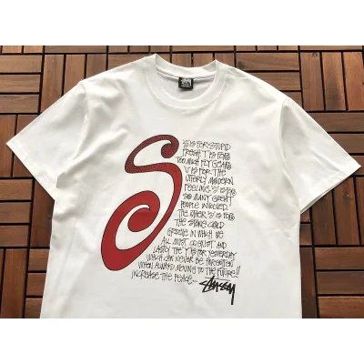 Футболка Stussy Big Letter With Text "White" фото № 2