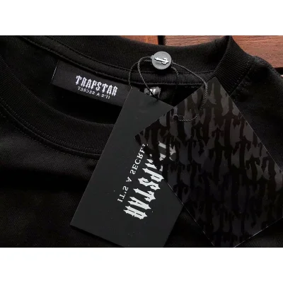 Футболка Trapstar Water Logo Inscription With Drops "Black" фото № 3