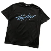 Футболка Trapstar Water Logo Inscription With Drops "Black"