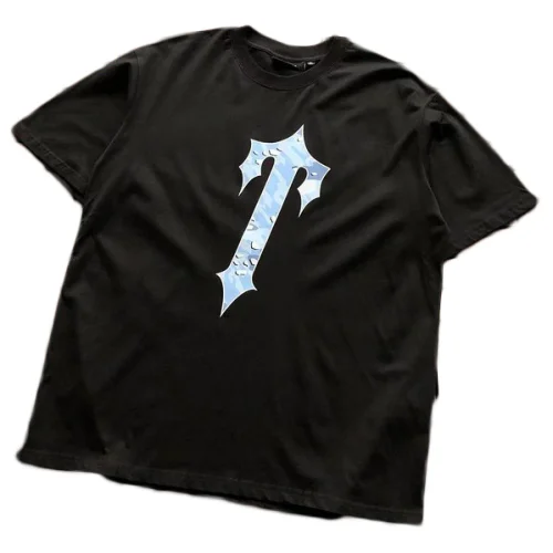 Футболка Trapstar Big Logo From Multicolor Details "Black"