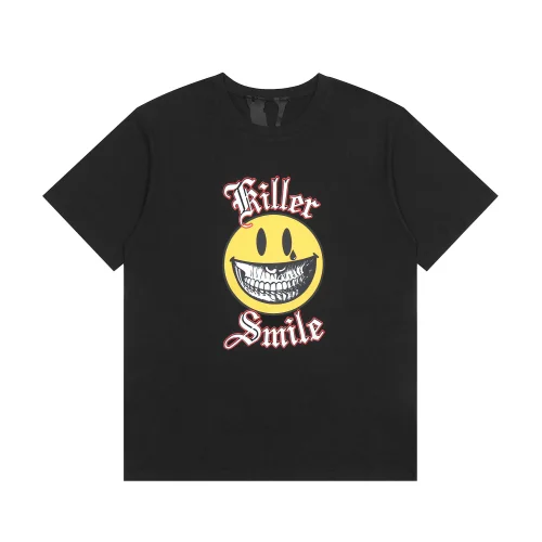Футболка Vlone Satisfied Smiley Face "Black"