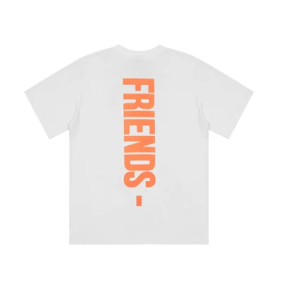 Футболка Vlone Orange Logo Friends "White" фото № 2 Футболка Vlone Orange Logo Friends "White" фото № 2