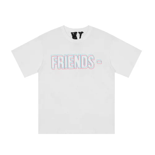 Футболка Vlone V-Friends Red-Blue-Blur "White"